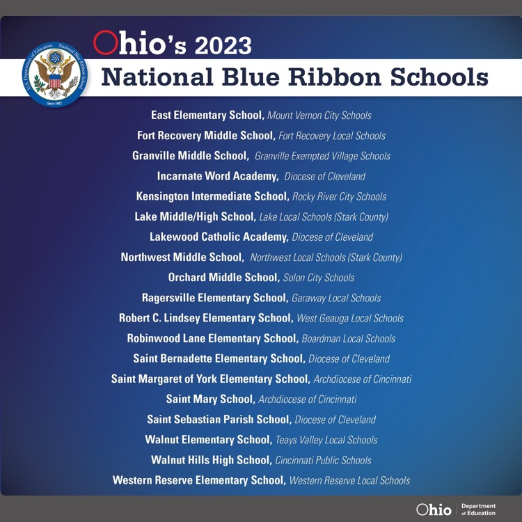 Walnut Elementary named Blue Ribbon School